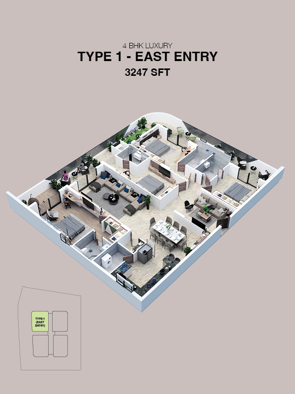 Krishnas Arena Floor Plan