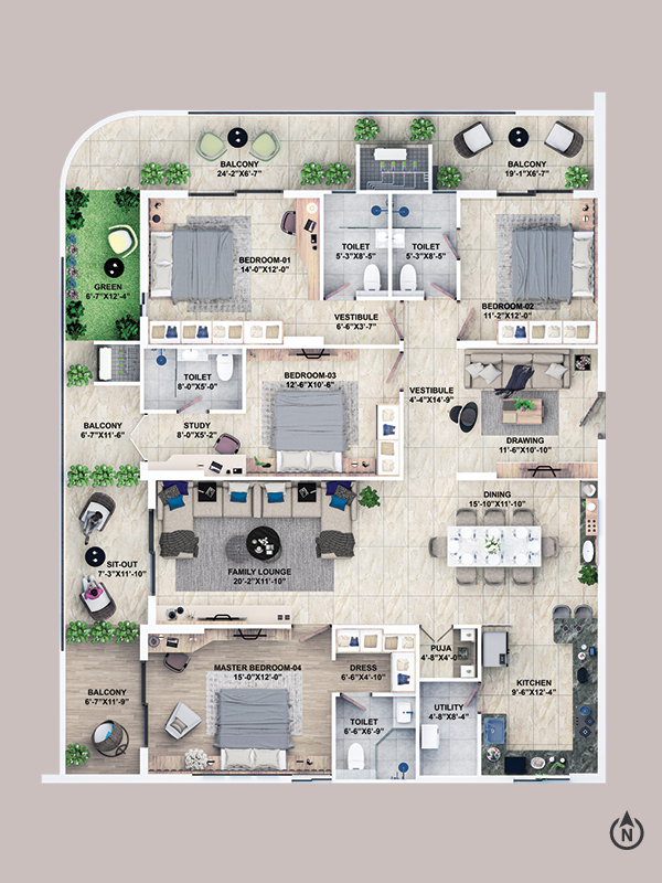 Krishnas Arena Floor Plan